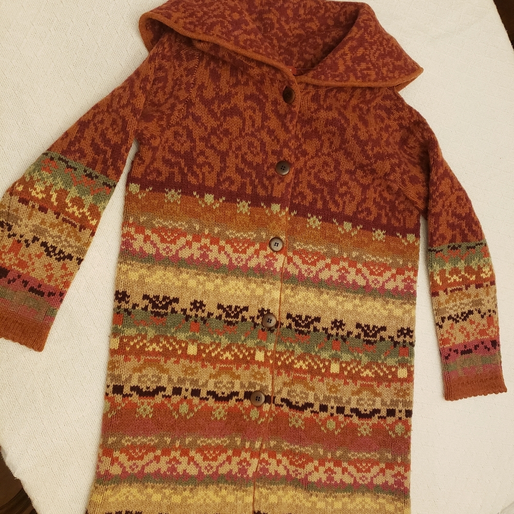 Sundance Cardigan Duster Sweater Size M GUC